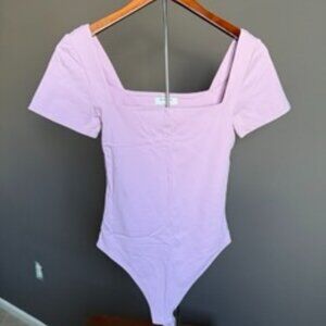 aritzia / babaton girly pink bodysuit